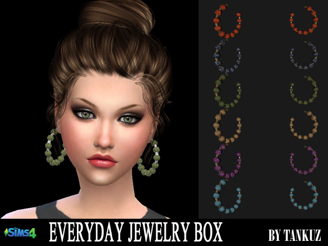 Sims 4 Everyday Jewelry Box   Earrings 02 at Tankuz Sims4