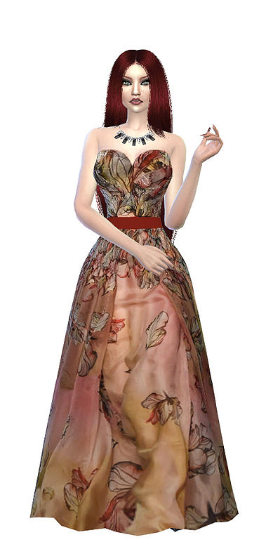 Sims 4 E.S. gown at Niriidaniriis – Fashiontale Sims4