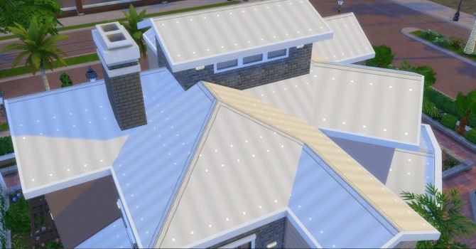 Sims 4 Attraction Metal Roof by AdonisPluto at Mod The Sims