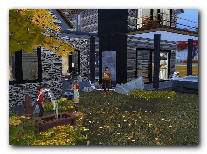 Sims 4 Hillside house at Architectural tricks from Dalila