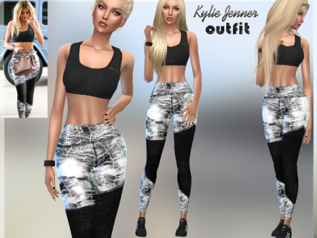 Kylie Jenner Outfit by Puresim at TSR » Sims 4 Updates