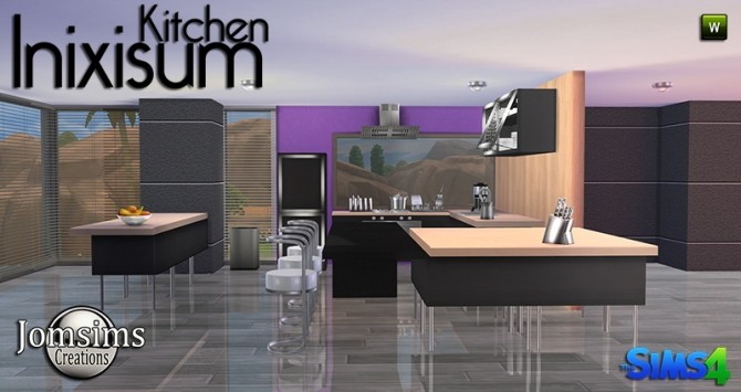 Sims 4 INIXISUM kitchen at Jomsims Creations