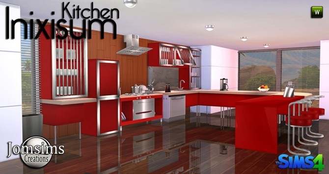 Sims 4 INIXISUM kitchen at Jomsims Creations