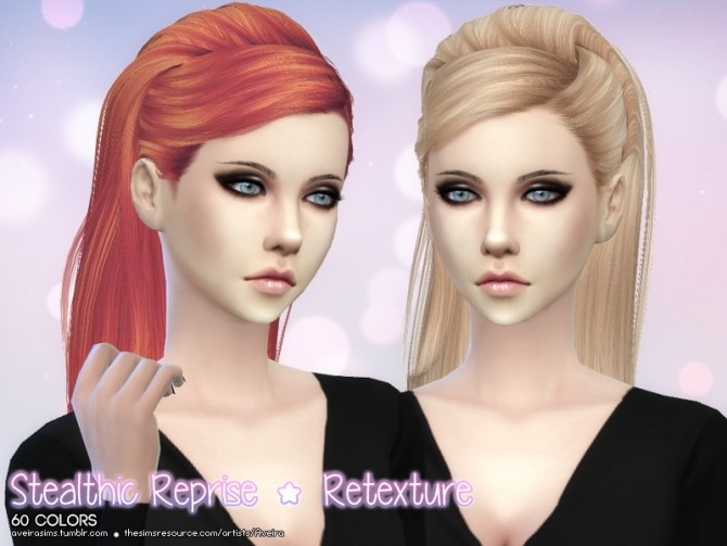 Sims 4 Stealthic Reprise Hair Retexture at Aveira Sims 4