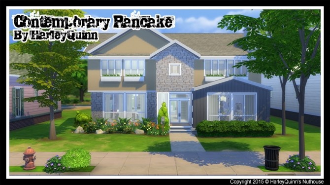 Sims 4 Contemporary Pancake house at Harley Quinn’s Nuthouse