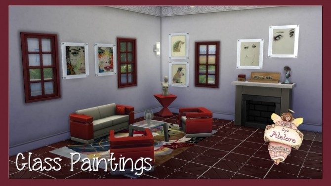 Sims 4 GLASS PAINTINGS at Alelore Sims Blog