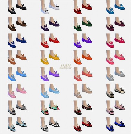 Rabbit flat shoes at Marigold » Sims 4 Updates