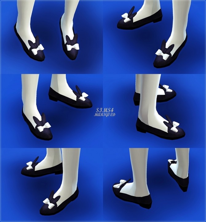 Sims 4 Rabbit flat shoes at Marigold