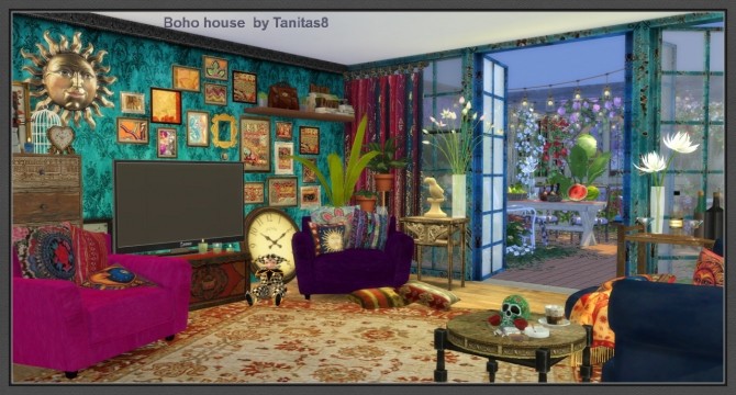 Sims 4 Boho house at Tanitas8 Sims