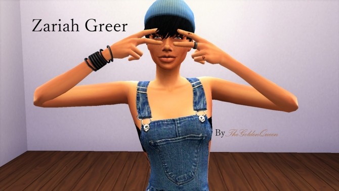 Sims 4 Zariah Greer by TheGoldenQueen at Mod The Sims