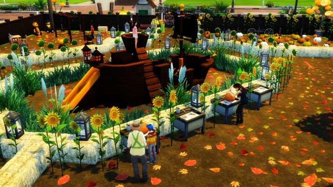 Sims 4 Willow Pumpkin Patch Park by CharmedPiper 1 at Mod The Sims