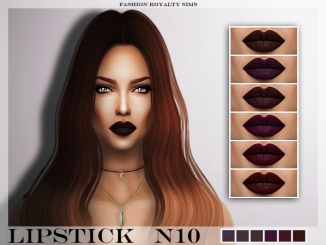 Sims 4 Lipstick N10 at Fashion Royalty Sims