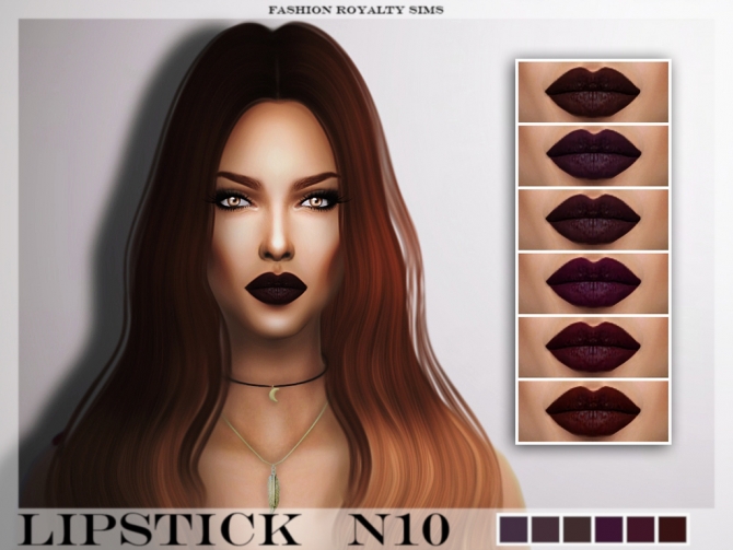 Lipstick N10 at Fashion Royalty Sims » Sims 4 Updates