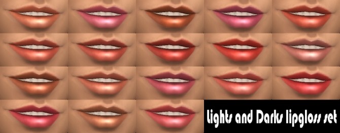 Sims 4 Light and Dark Lipsticks by Kitty25939 at Mod The Sims