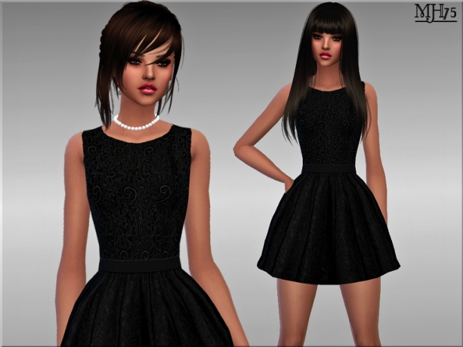 Lela Dress by Margie at Sims Addictions » Sims 4 Updates