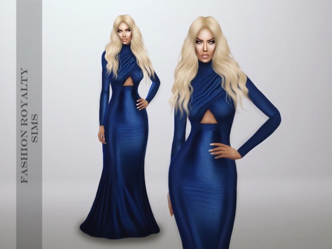 Sims 4 Fall 2014 Farah Dress at Fashion Royalty Sims