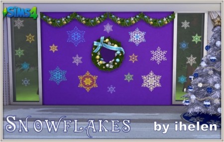 Snowflakes Stickers at ihelensims
