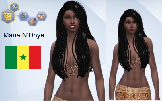 Sims 4 Marie NDoye, Senagalese girl by dboyd205 at Mod The Sims