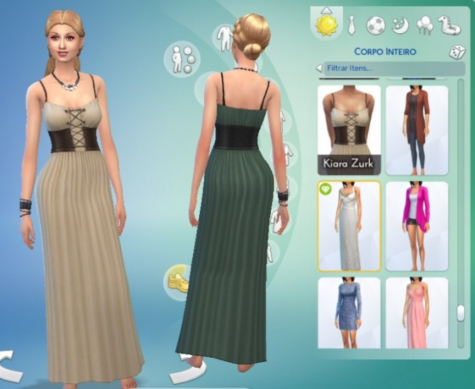 Sims 4 Medieval Times dress at My Stuff