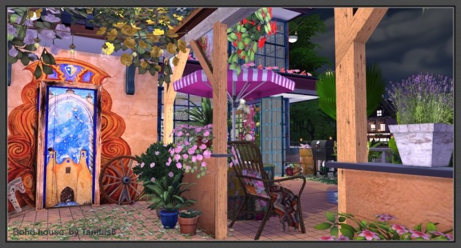 Sims 4 Boho house at Tanitas8 Sims