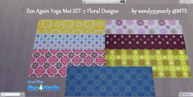 Sims 4 Meditation Stool and Zen Yoga Mat by wendy35pearly at Mod The Sims