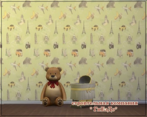 Sims 4 Bebe wallpaper for kids at Sims by Mulena