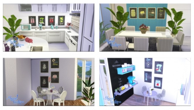 Sims 4 Kitchen Posters Collection 2 at Victor Miguel