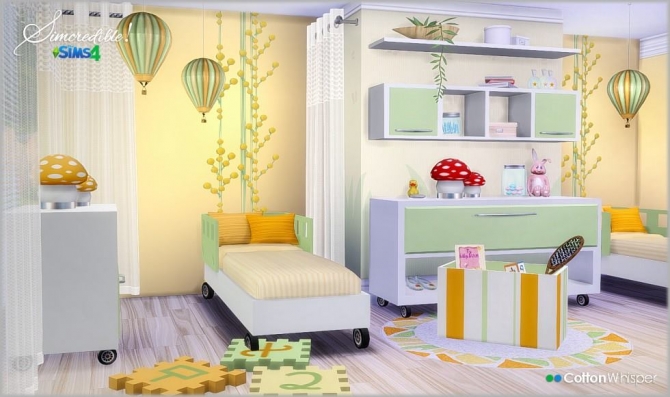 Cotton Whisper room for (twins) kids at SIMcredible! Designs 4 » Sims 4 ...