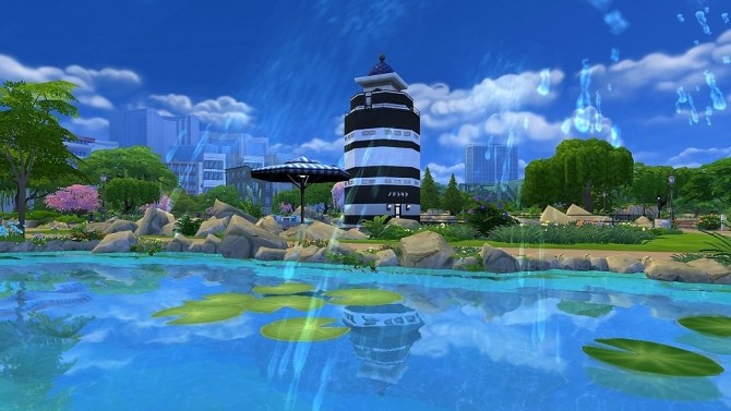 Sims 4 Lighthouse by Dolkin at ihelensims