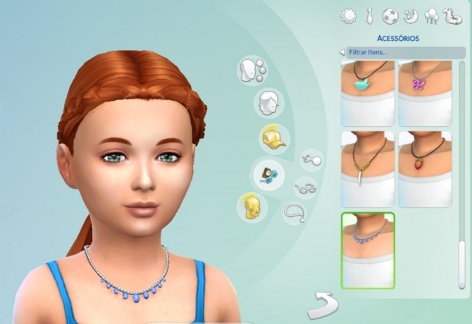Sims 4 Necklace Pearl for Girls at My Stuff