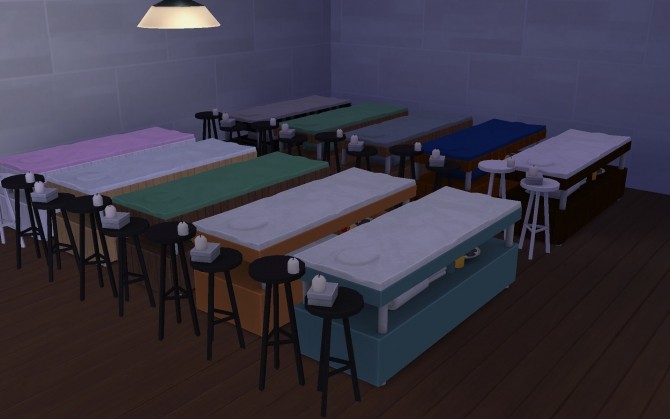 Sims 4 The sims 2 & 3 massaging tables by g1g2 at Mod The Sims