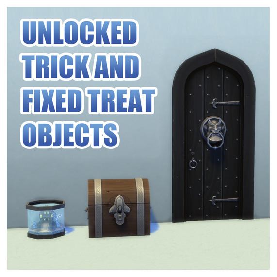 Sims 4 Unlocked Trick and Fixed Treat Objects by Menaceman44 at Mod The Sims
