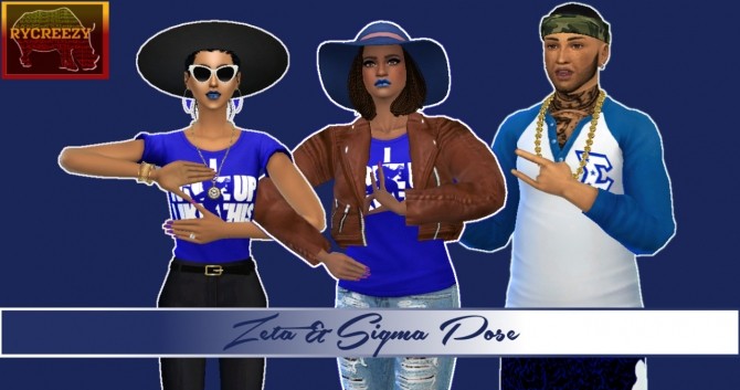 Sims 4 NPHC D9 Frat&Sorority Poses at Blacksimzmatter – Rycreezy