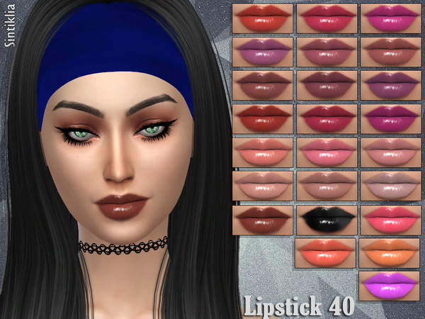 Sims 4 Lipstick 40 by Sintiklia at TSR