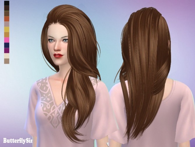 Sims 4 B fly AF 170Ki hair (Pay) at Butterfly Sims