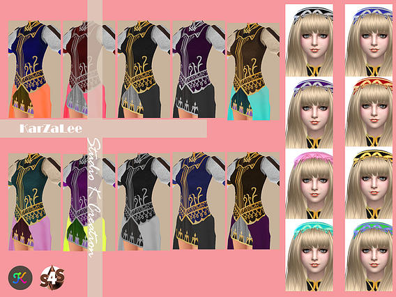 Sims 4 Valkyrie Profile 2 Alicia outfit at Studio K Creation