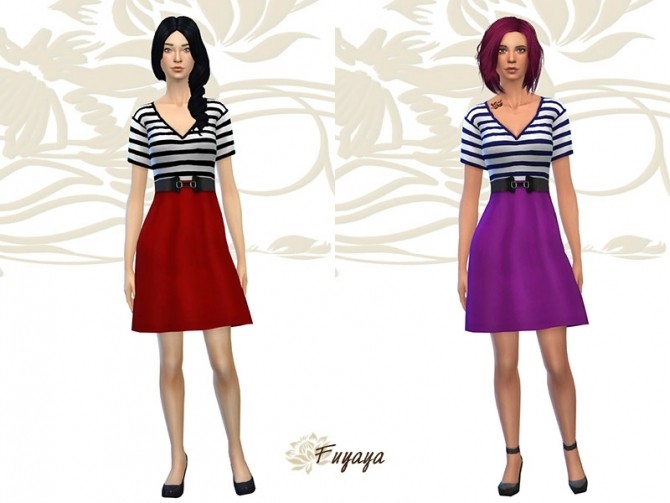 Sims 4 Rayu dress by Fuyaya at Sims Artists