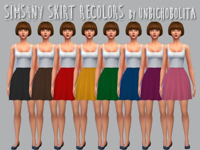 Sims 4 Sim4ny skirt recolors at Un bichobolita
