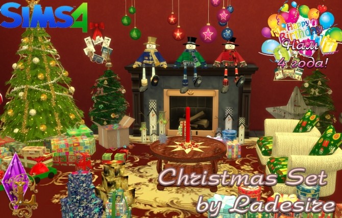 Sims 4 Christmas Set at Ladesire