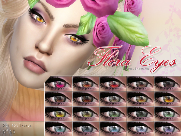 Sims 4 Flora Eyes N45 by Pralinesims at TSR