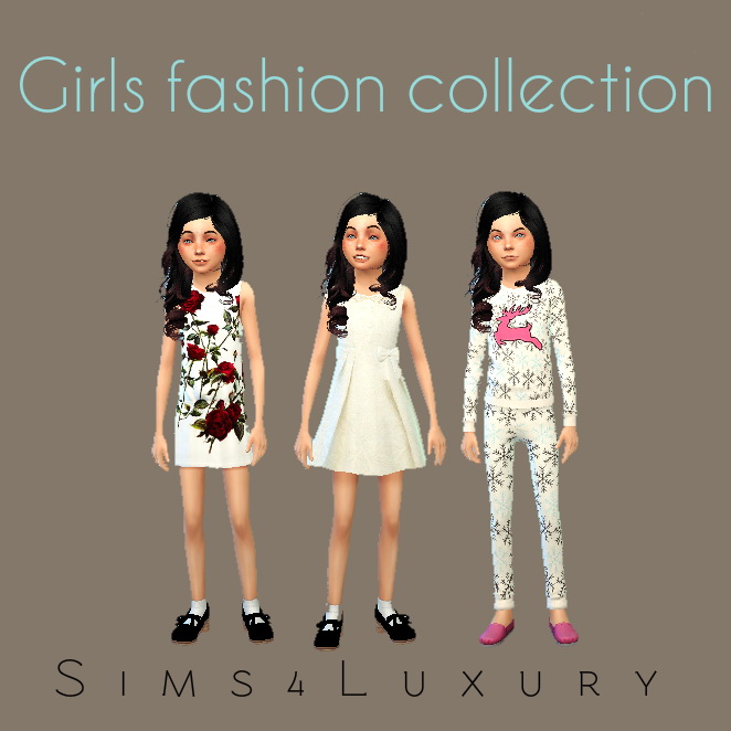 Sims 4 Girls fashion collection #1 at Sims4 Luxury