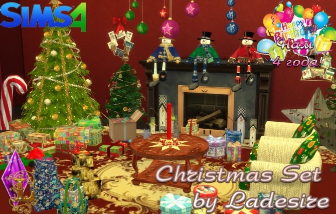 Sims 4 Christmas Set at Ladesire