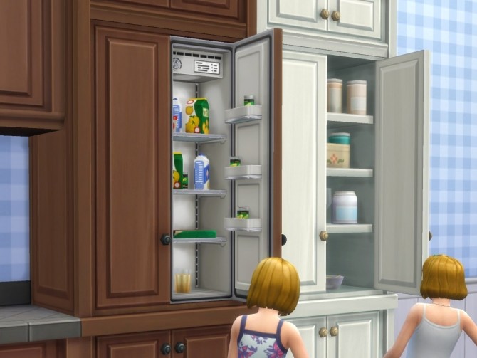Sims 4 SCargeaux Cupboard and Fridge by plasticbox at TSR