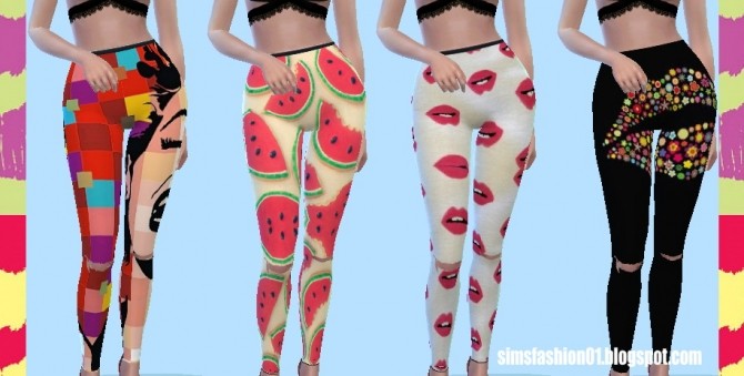Sims 4 Pants Artpop Pants Collection at Sims Fashion01