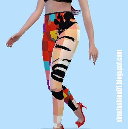 Sims 4 Pants Artpop Pants Collection at Sims Fashion01
