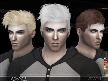 Wavves Male Hair by Stealthic at TSR