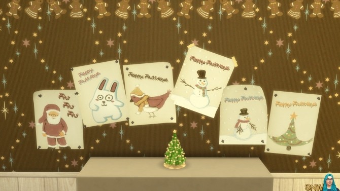 Sims 4 Christmas 2015 Poster Set at Sims Network – SNW