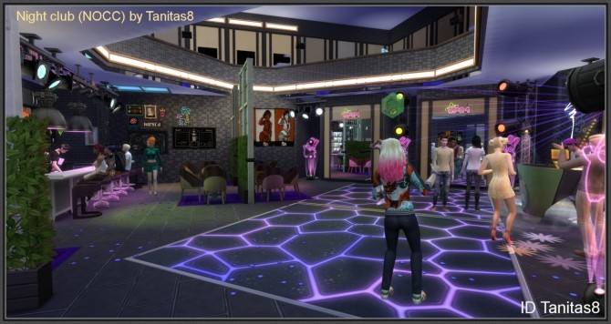 Sims 4 Night club (no CC) at Tanitas8 Sims