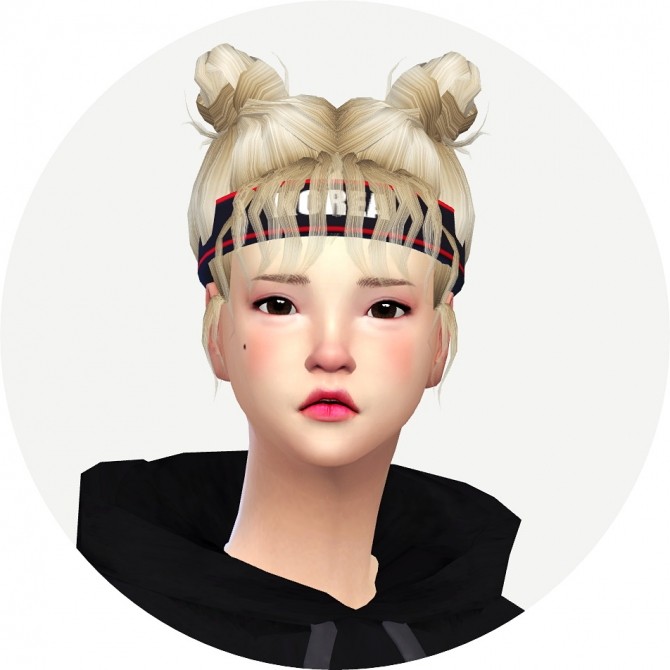 Sims 4 Hair 01 high bun at Marigold