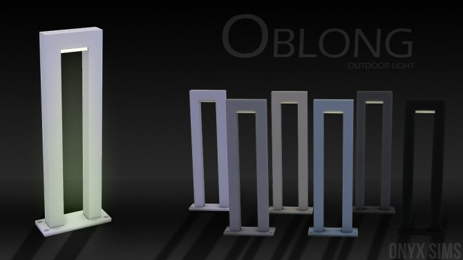 Sims 4 Oblong Outdoor Lamp at Onyx Sims